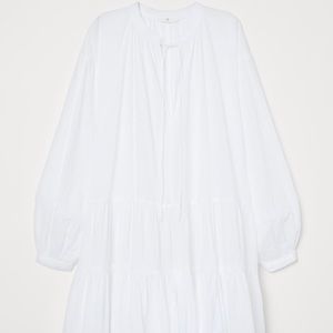 H&M White Embroidered Dress